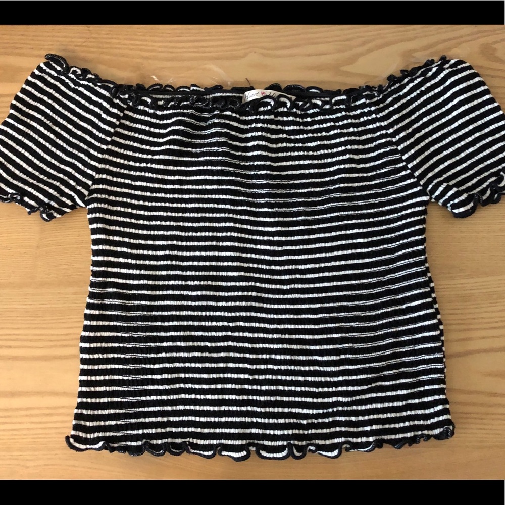Off the shoulder crop top